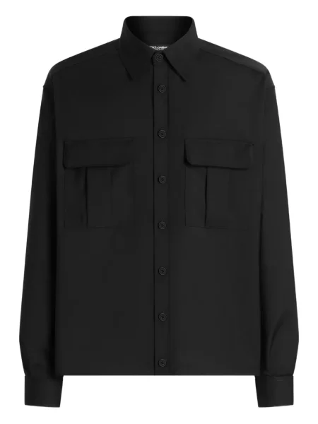 Cămașă Dolce & Gabbana lungă negru