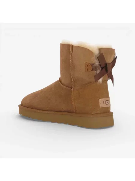 Pantofi Ugg cu funde alb