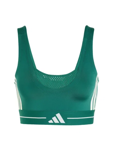 ADIDAS PERFORMANCE Sutien sport Hyperglam fildeş / verde jad alb