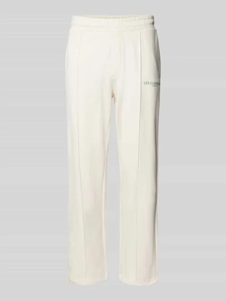Spodnie dresowe z elastycznym ściągaczem Only & Sons białe