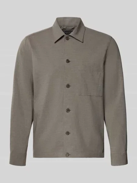 Krój regular fit koszula-kurtka z mieszanki bawełny z dodatkiem Marc O'polo