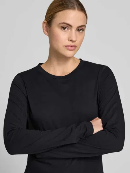 Longsleeve z okrągłym dekoltem Juvia czarna