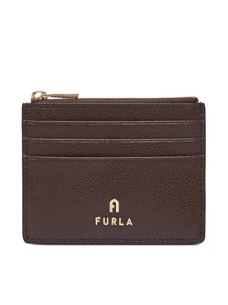 Bőr pénztárca Furla barna