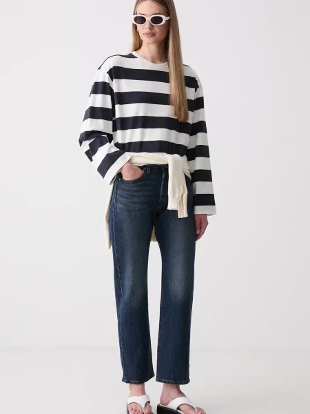 Levi's ravne kavbojke CURVE modra