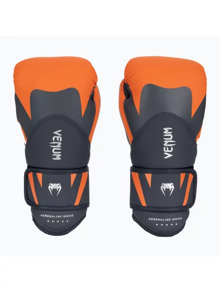 Rękawice bokserskie Venum Challenger navy blue/orange niebieskie