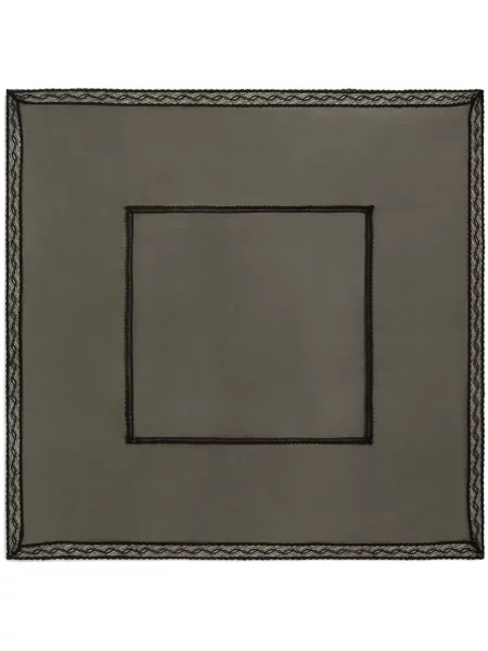 Šal Dolce & Gabbana s čipkom siva