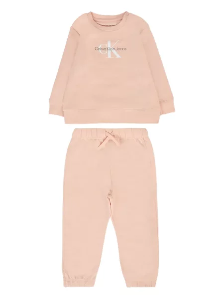 Komplet dresowy dziecięcy Calvin Klein różowy