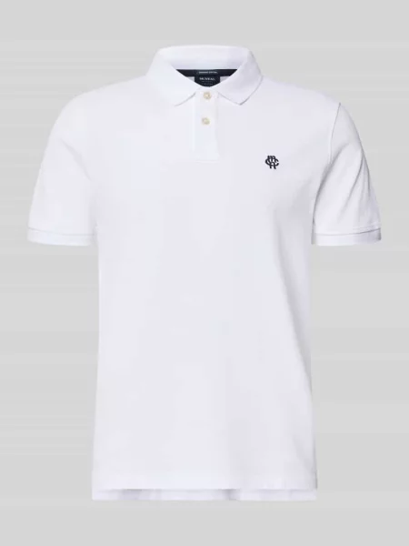 Koszulka polo o kroju regular fit z wyhaftowanym logo Mcneal biała
