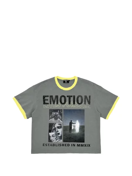 Tricou Mixed Emotion cu imagine gri