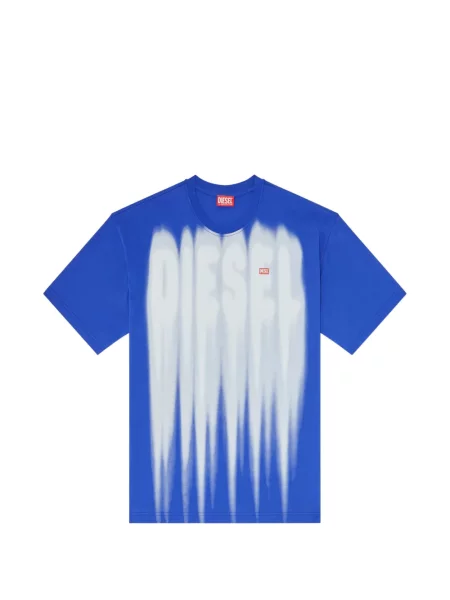 Tricou Diesel cu imagine albastru