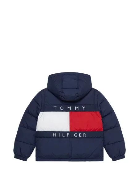 Dětska bunda Tommy Hilfiger modrá