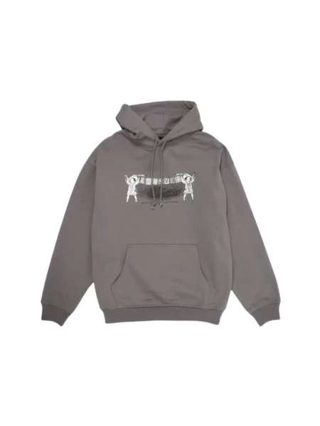 Bluza z kapturem Rassvet z nadrukiem klasyczna szara