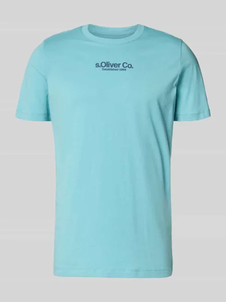 T-shirt o kroju regular fit z czystej bawełny S.oliver Red Label