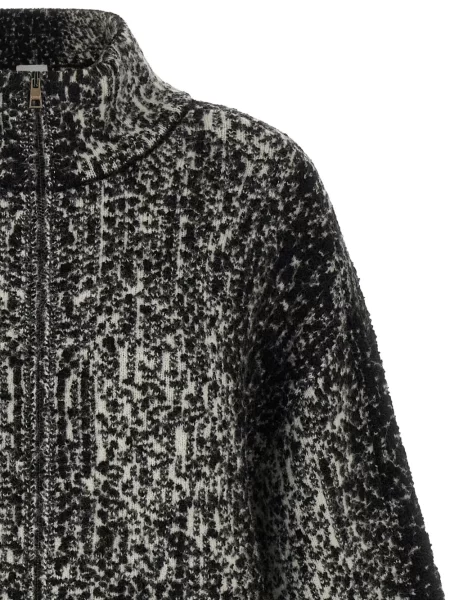 Geacă bomber Nude tricotate negru