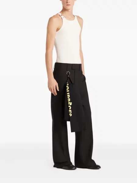 Риза Courreges без ръкави с катарама бяло