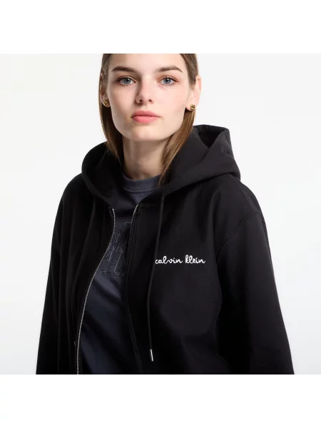Hanorac cu glugă Calvin Klein negru