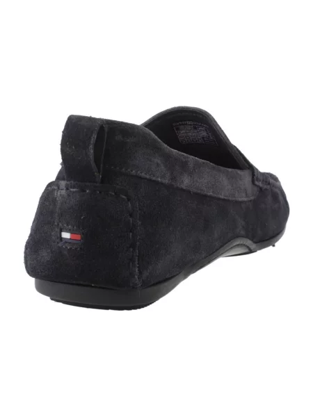 Tommy Hilfiger Mocasini DRIVER | piele întoarsă albastru