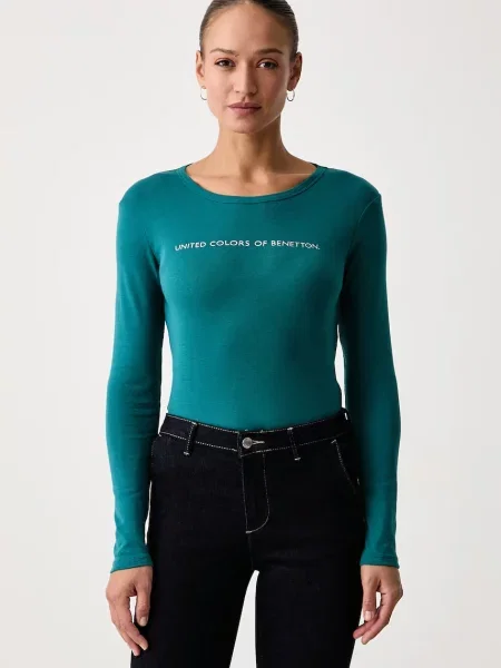 United Colors of Benetton tričko s dlhým rukávom dámske