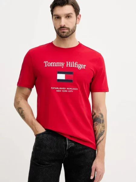 Tommy Hilfiger tričko červené