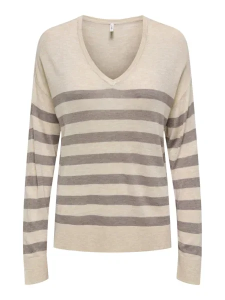 ONLY Pulover ONLVIENNA taupe / închis gri