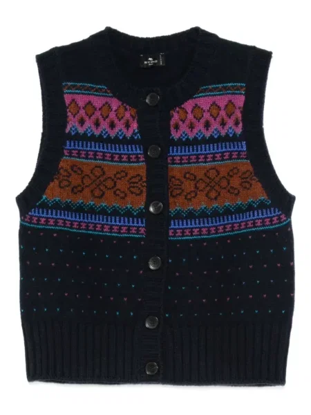 Cardigan Etro de lână albastru