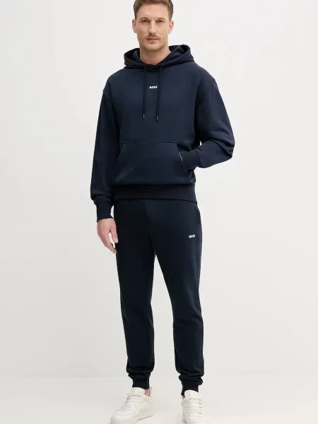 BOSS Orange trening din TracksuitWesmallhood bleumarin portocaliu