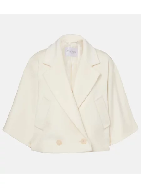 Kurtka Max Mara wełniana biała
