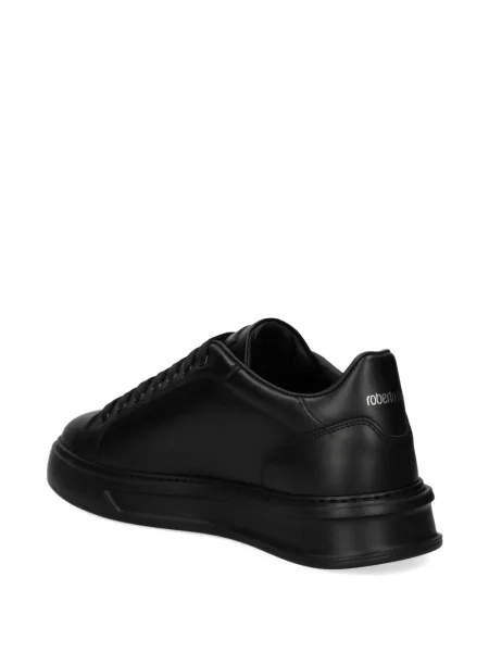 Sneakerși Roberto Cavalli cu aplicații negru