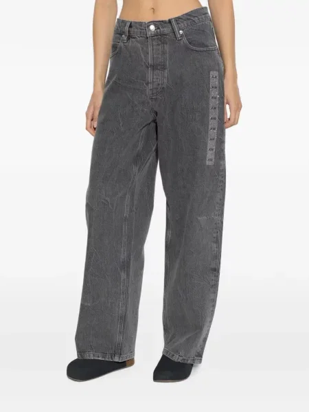 Blugi cu picior larg Alexander Wang gri