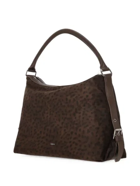 Shopper torbica Stand Oil s printom s leopard uzorkom smeđa