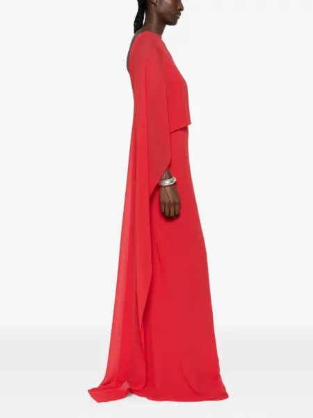 Rochie maxi Cortana drapată roșu