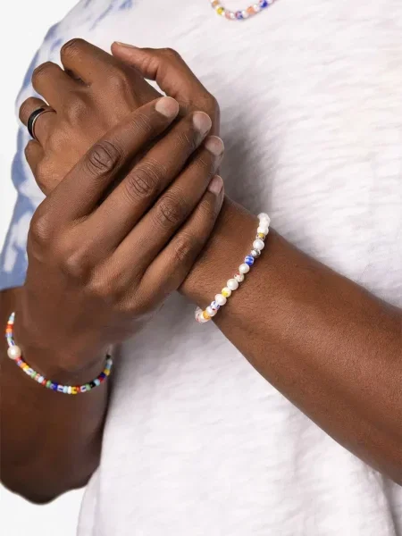 Apyranke Nialaya Jewelry su perlais mėlyna