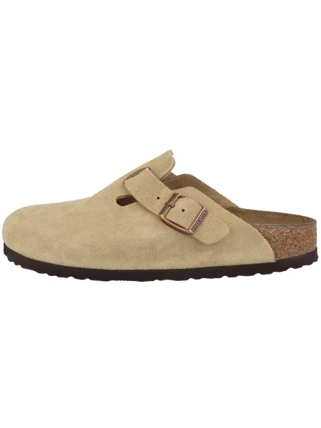 Papuci tip mules Birkenstock bej