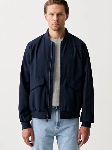 Calvin Klein Prechodná bunda tmavomodrá
