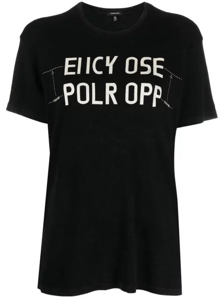 Koszulka R13 z nadrukiem czarna