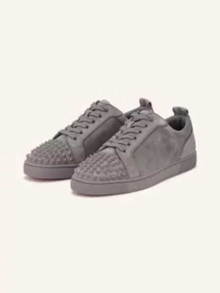 Christian Louboutin Sneakersy Louis Junior Z Nitami grau szare