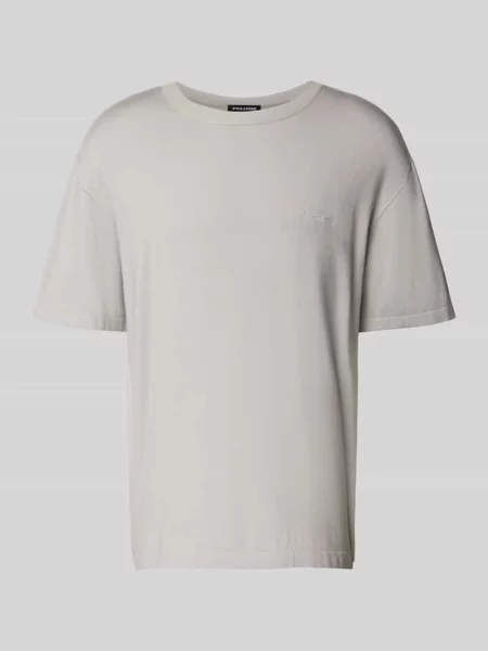 T-shirt o kroju oversized z wyhaftowanym logo model ‘Casan’ Pegador