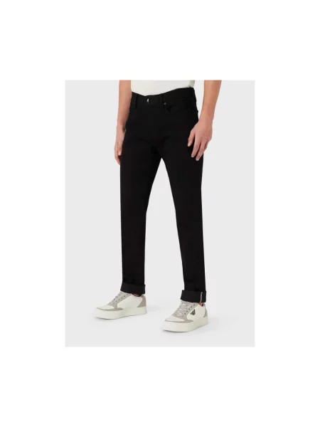 Spodnie Emporio Armani czarne