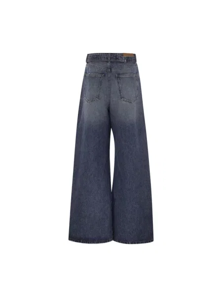 Sportmax Jeansy Kobieta Wide Jeansy niebieski