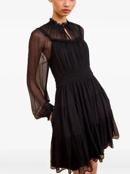 Rochie Ulla Johnson cu volane negru