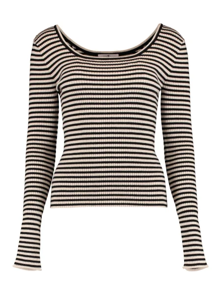 Hailys Pulover crem negru