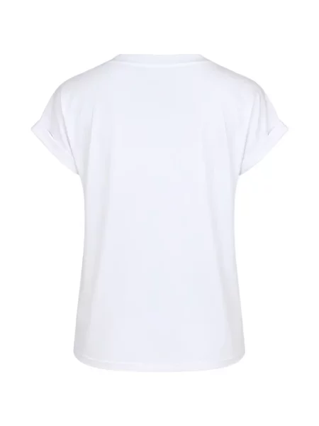 Tricou Eleventy cu decolteu rotund alb