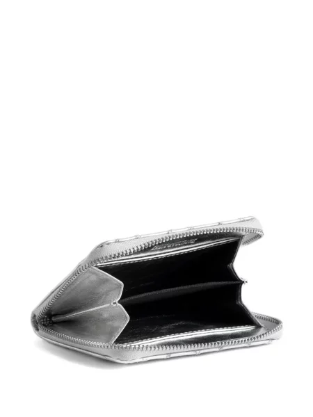 Portofel Zadig&voltaire din piele argintiu