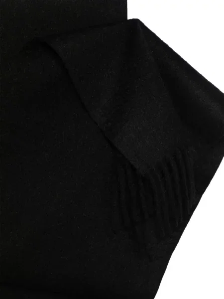 Fular Max Mara cu franjuri negru