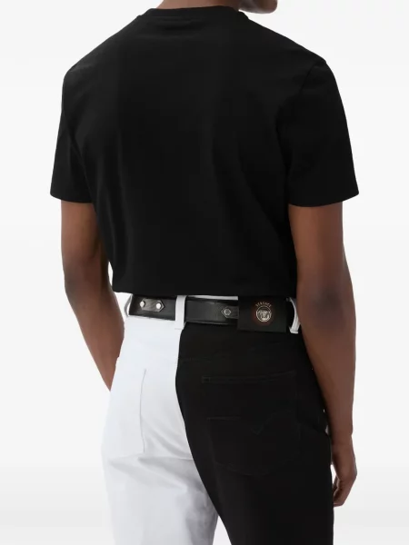 Tricou Versace cu imagine din jerseu negru