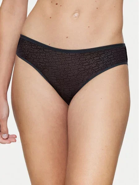 Triumph Klašične gaćice Signature Sheer crna