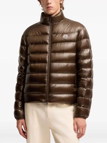 Scurt pliabil geacă cu puf Moncler maro