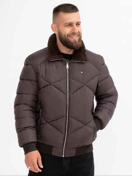Пуховик D&V couture коричневий