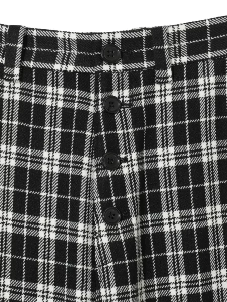 Cu centură pantaloni Undercover în carouri negru