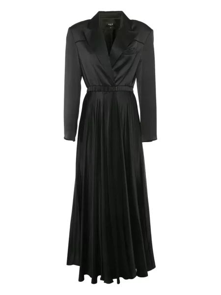 Maksi sukienka maxi Mae Cassidy dwurzędowa garniturowa czarna